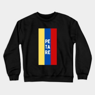 Petare City in Venezuelan Flag Colors Vertical Crewneck Sweatshirt